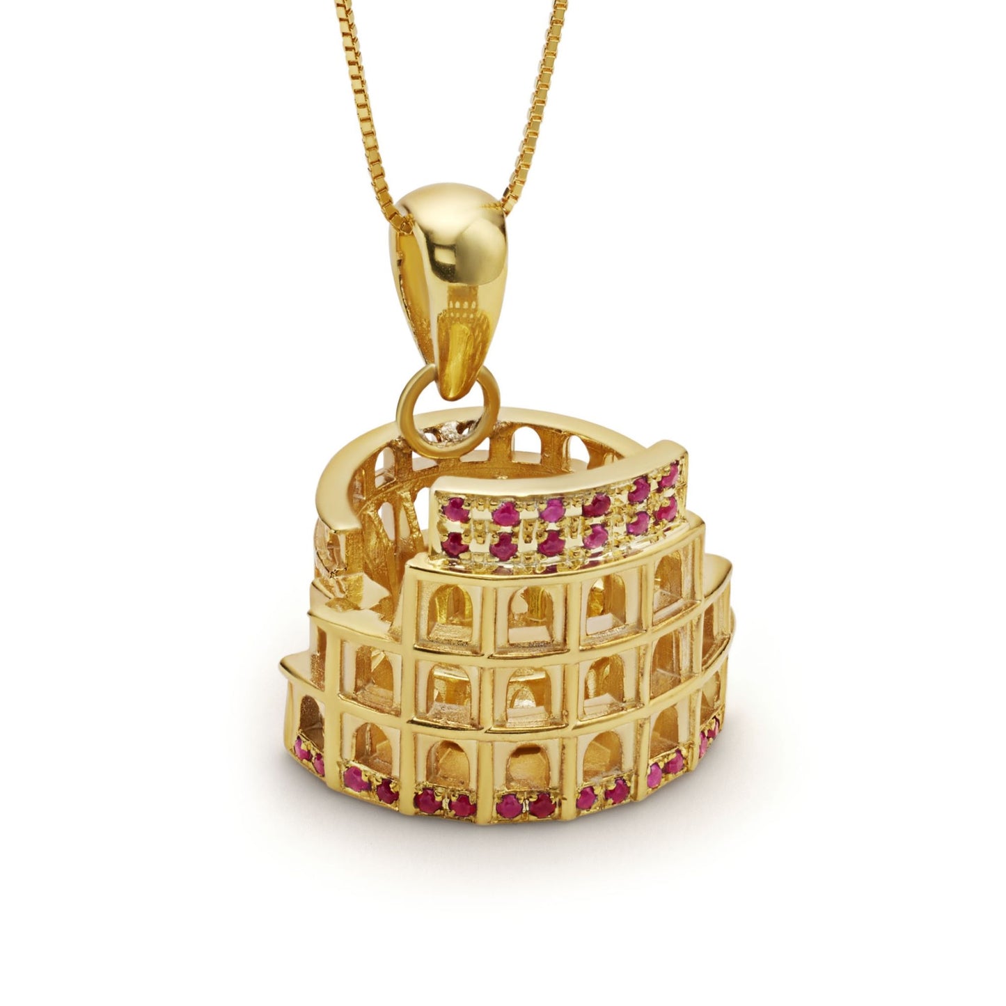 Pendant Colosseum 925 Sterling Silver Rubies
