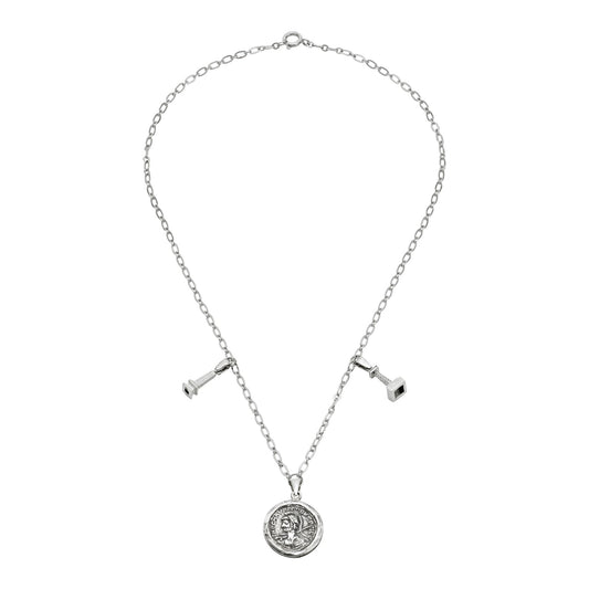 Necklace with 3 pendants 925 Sterling Silver