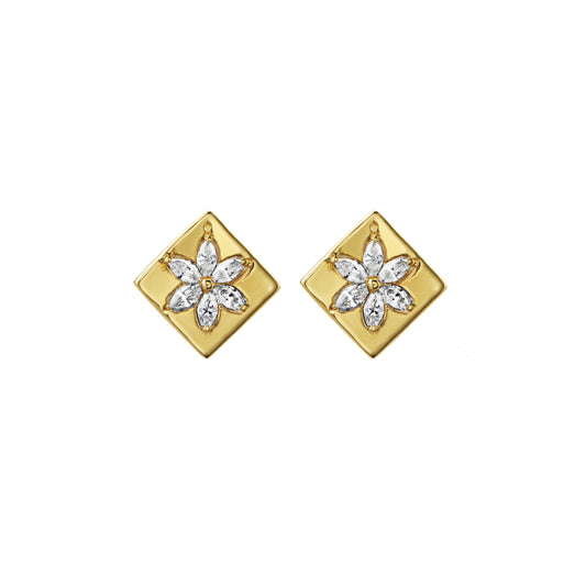 Earrings 925 Sterling Silver gold-colored