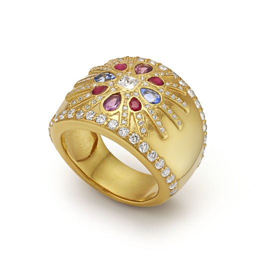 Ring 925 Sterling Silver Sapphires