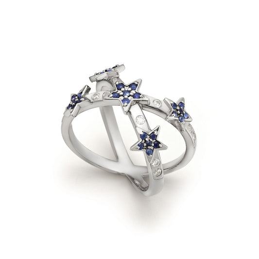 Ring 925 Sterling Silver Sapphires